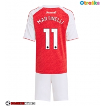 Otroške Nogometnih dresov Arsenal Gabriel Martinelli #11 Domači 2025-26 Kratki rokavi (+ hlače)